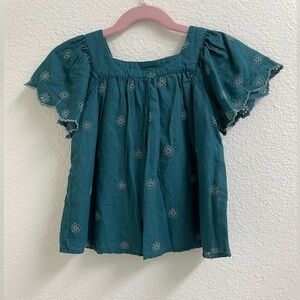 Cat & Jack Eyelet Blouse top